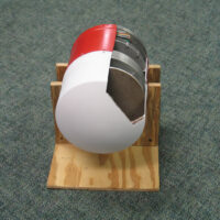 9-inch steerable tracking antenna for multiple drone carriage - cut away view