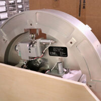 Machined rear bulkhead 19-inch 2D scanner